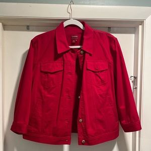 *3 for $15* Chaps Womens cotton “denim” jacket size XL